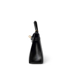 Hermes Handbag Black Mini Kelly Sellier Noir Box Calfskin Gold Plated Z Stamp - Redeluxe