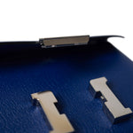 Hermes Handbag Blue / Constance Constance 18 7T Bleu Electrique Chèvre Leather Palladium Plated U Stamp - Redeluxe