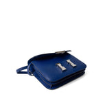 Hermes Handbag Blue / Constance Constance 18 7T Bleu Electrique Chèvre Leather Palladium Plated U Stamp - Redeluxe