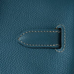 Hermes Handbag Blue Hermes Birkin 30 Blue Jean Veau Epsom Leather Palladium Hardware G Square Stamp - Redeluxe