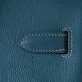 Hermes Handbag Blue Hermes Birkin 30 Blue Jean Veau Epsom Leather Palladium Hardware G Square Stamp - Redeluxe