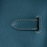 Hermes Handbag Blue Hermes Birkin 30 Blue Jean Veau Epsom Leather Palladium Hardware G Square Stamp - Redeluxe