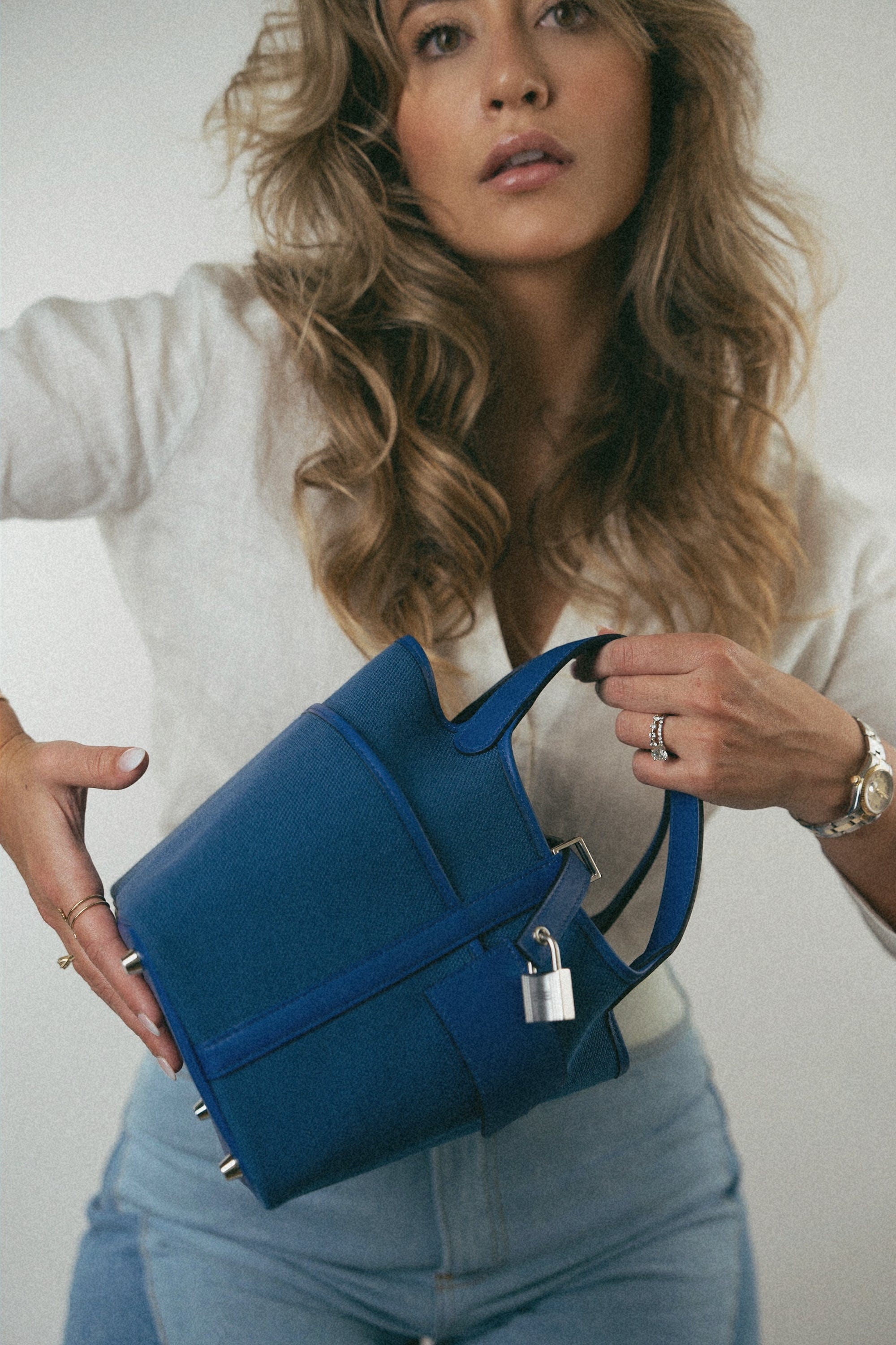 Picotin Lock 18 Bleu Royal Swift and Bleu Egee Toile Geoland Cargo