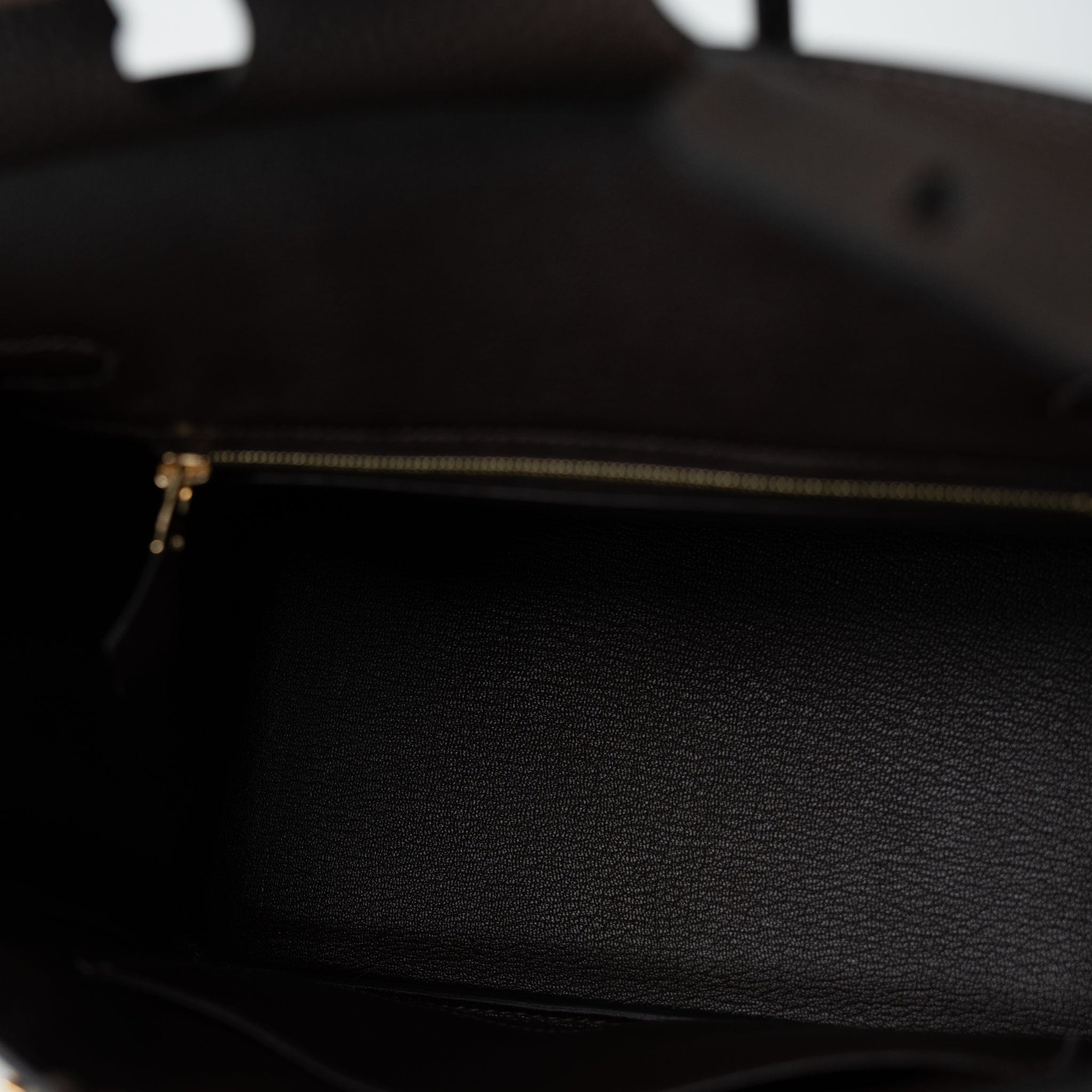 Hermes Handbag Brown Birkin 25 Ebène Veau Togo Leather Gold Plated Y Stamp - Redeluxe