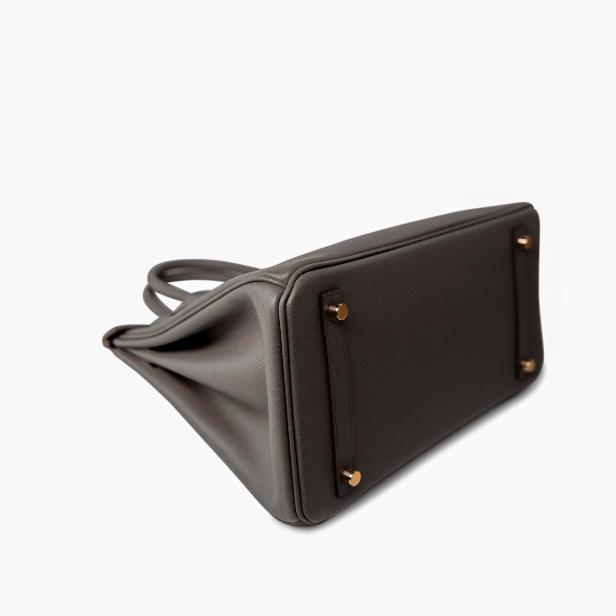 Hermes Handbag Brown Birkin 30 Etain (Greige) Veau Epsom Leather Gold Plated Hardware A Stamp - Redeluxe