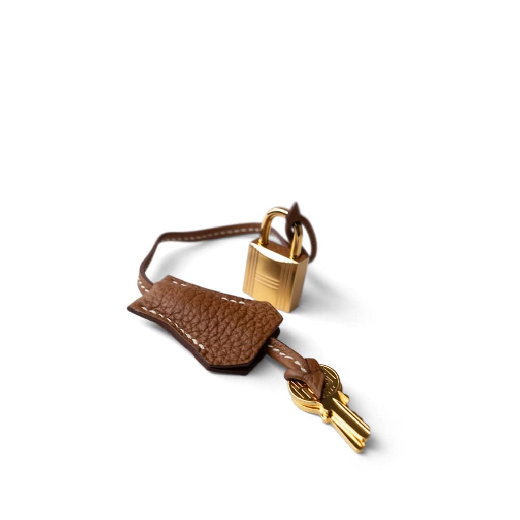 Hermes Handbag Brown Birkin 30 Gold Togo Gold Plated A Stamp - Redeluxe