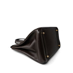 Hermes Handbag Brown Birkin 35 Chocolat Epsom Gold Plated [C] Stamp - Redeluxe