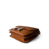 Hermes Handbag Brown Constance 18 Gold Veau Epsom Palladium Plated Z Stamp - Redeluxe