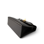 Hermes Handbag Brown / Kelly Kelly Pochette Ebene (Brown) Swift Leather Gold Plated Hardware H Square Stamp - Redeluxe