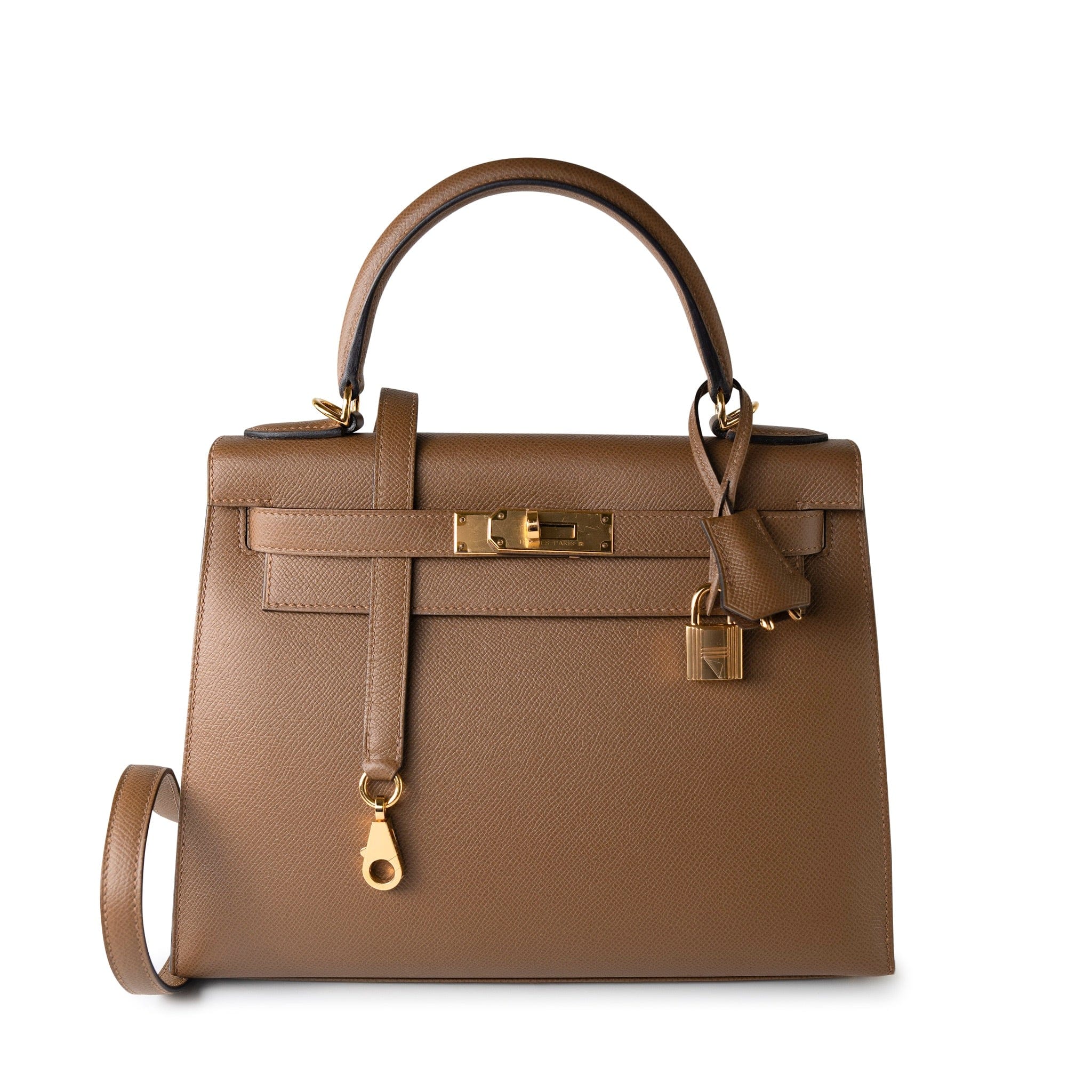 Hermes Handbag Brown Kelly Sellier 28 Alezan Veau Epsom Leather Gold Plated 2021 Z - Redeluxe