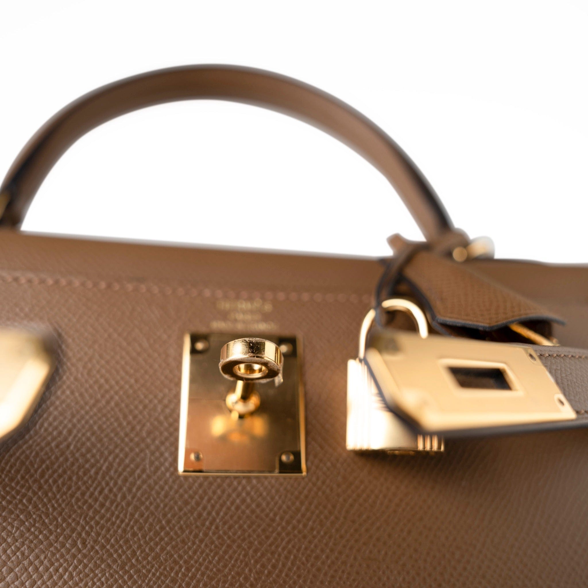 Hermes Handbag Brown Kelly Sellier 28 Alezan Veau Epsom Leather Gold Plated 2021 Z - Redeluxe