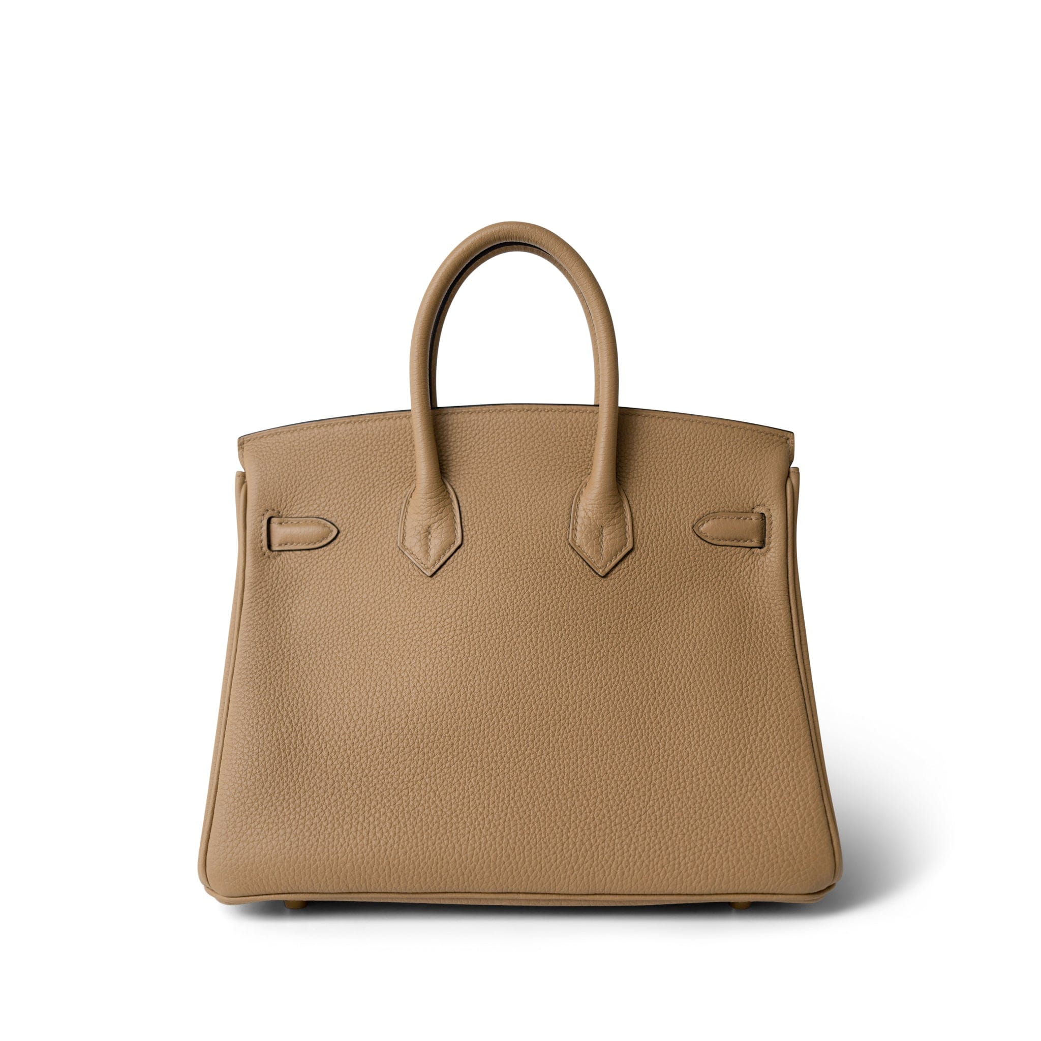Hermes Handbag Chai Birkin 25 Chai Togo Gold Plated U Stamp - Redeluxe