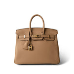 Hermes Handbag Chai Birkin 25 Chai Togo Gold Plated U Stamp - Redeluxe