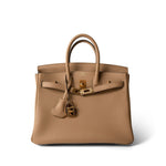 Hermes Handbag Chai Birkin 25 Chai Togo Gold Plated U Stamp - Redeluxe