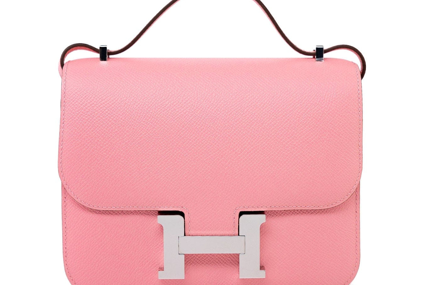 Hermes Handbag Constance 18 Rose Confetti Epsom Leather - Redeluxe