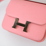 Hermes Handbag Constance 18 Rose Confetti Epsom Leather - Redeluxe