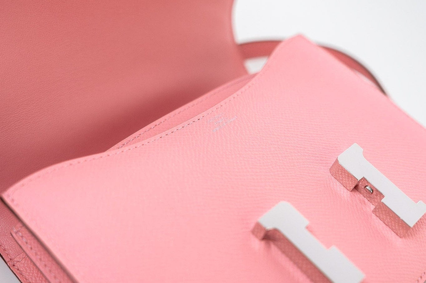 Hermes Handbag Constance 18 Rose Confetti Epsom Leather - Redeluxe