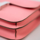 Hermes Handbag Constance 18 Rose Confetti Epsom Leather - Redeluxe