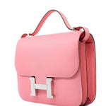 Hermes Handbag Constance 18 Rose Confetti Epsom Leather - Redeluxe