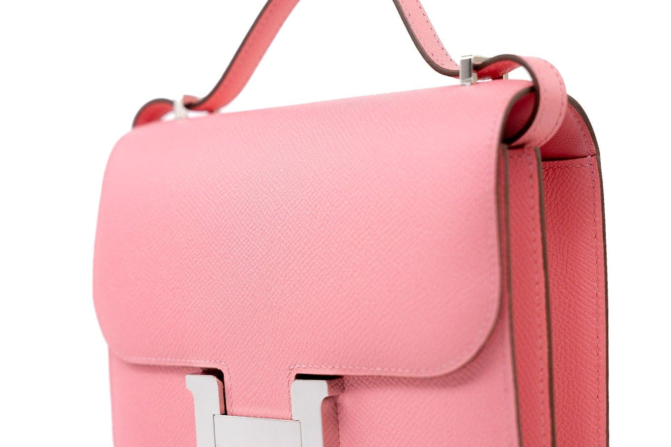 Hermes Handbag Constance 18 Rose Confetti Epsom Leather - Redeluxe