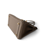 Hermes Handbag Etoupe Birkin 25 Etoupe Togo Gold Plated B Stamp - Redeluxe