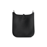 Hermes Handbag Evelyne / Black Taurillon Clemence Evelyne TPM Black w/ Palladium Hardware - Redeluxe