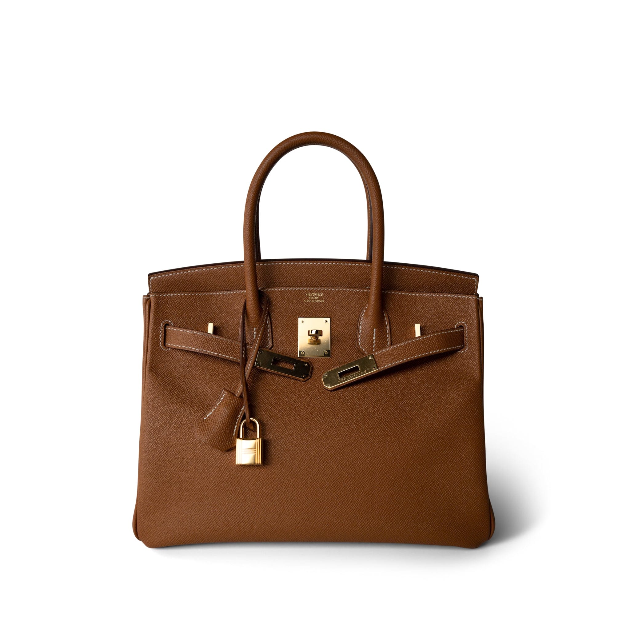Birkin 30 Gold Epsom Gold Plated A Stamp – REDELUXE