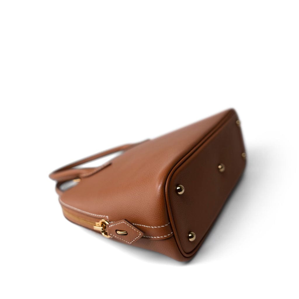Hermes Handbag Gold Bolide 1923-25 Veau Evercolor 37 Gold - Redeluxe