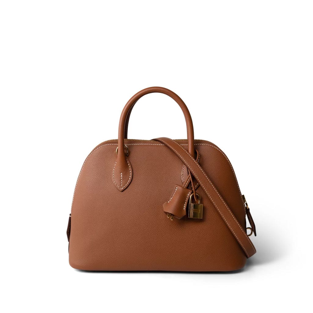 Hermes Handbag Gold Bolide 1923-25 Veau Evercolor 37 Gold - Redeluxe