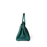 Hermes Handbag Green Birkin 30 Malachite Togo Gold Plated C Stamp - Redeluxe