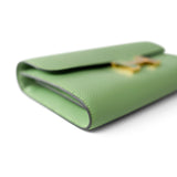 Hermes Handbag Green Constance Wallet To Go Vert Criquet Epsom Z Stamp - Redeluxe