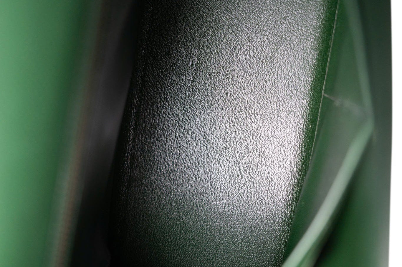 Hermes Handbag Green Kelly Sellier 32 Green Courchevel Gold Plated (U) Stamp - Redeluxe