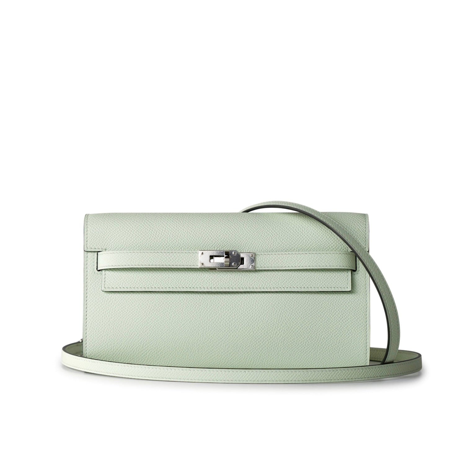 Hermes Handbag Green Kelly To Go Vert Fizz in Epsom Leather with Palladium Hardware B Stamp 2023 - Redeluxe