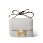 Hermes Handbag Grey Constance 18 Gris Pale Epsom Gold Hardware B Stamp - Redeluxe