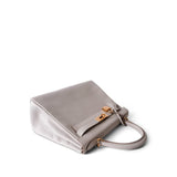 Hermes Handbag Grey Kelly 28 Gris Perle Veau Evercolor Gold Plated D Stamp - Redeluxe