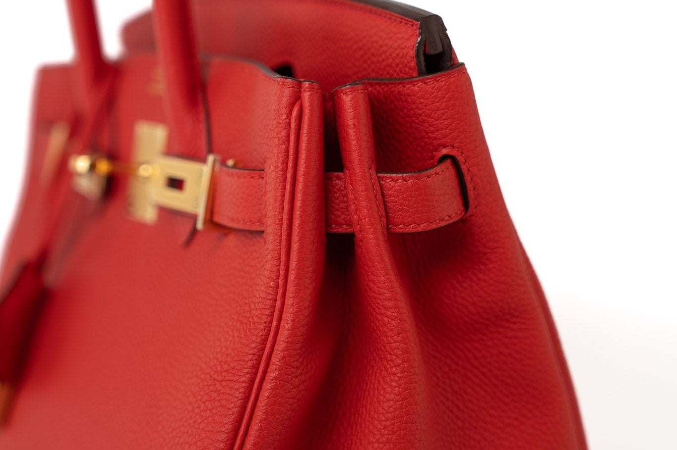 Hermes Handbag Hermes Birkin 30 Rouge de Coeur Togo D Stamp - Redeluxe