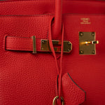 Hermes Handbag Hermes Birkin 30 Rouge de Coeur Togo D Stamp - Redeluxe