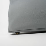 Hermes Handbag Hermes Birkin 30 Togo Blue Glacier Gold Plated - Redeluxe