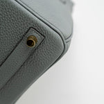 Hermes Handbag Hermes Birkin 30 Togo Blue Glacier Gold Plated - Redeluxe
