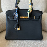 Hermes Handbag Hermes Birkin 30 Veau Togo Leather Black Gold Plated 2022 U - Redeluxe