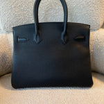 Hermes Handbag Hermes Birkin 30 Veau Togo Leather Black Gold Plated 2022 U - Redeluxe