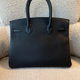 Hermes Handbag Hermes Birkin 30 Veau Togo Leather Black Gold Plated 2022 U - Redeluxe