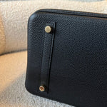 Hermes Handbag Hermes Birkin 30 Veau Togo Leather Black Gold Plated 2022 U - Redeluxe
