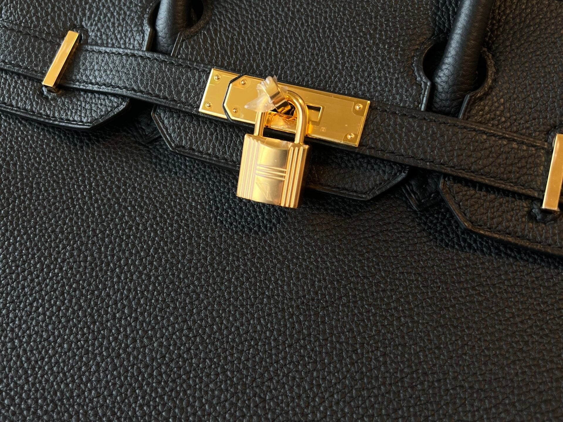 Hermes Handbag Hermes Birkin 30 Veau Togo Leather Black Gold Plated 2022 U - Redeluxe