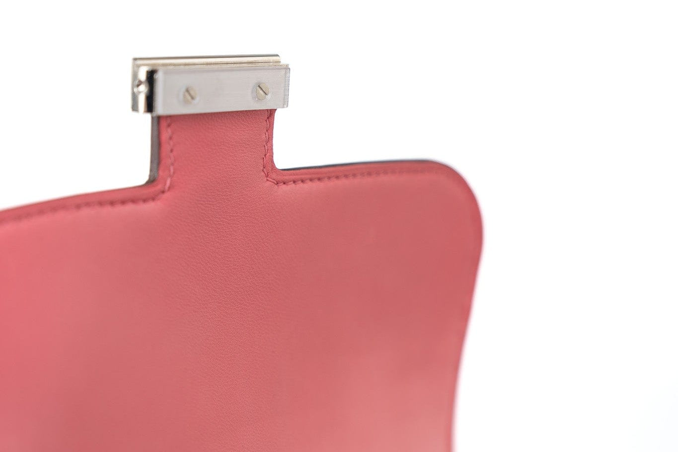 Hermes Handbag Hermes Constance 18 Rose Azalee Evercolor PHW C Stamp - Redeluxe