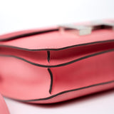 Hermes Handbag Hermes Constance 18 Rose Azalee Evercolor PHW C Stamp - Redeluxe