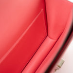 Hermes Handbag Hermes Constance 18 Rose Azalee Evercolor PHW C Stamp - Redeluxe