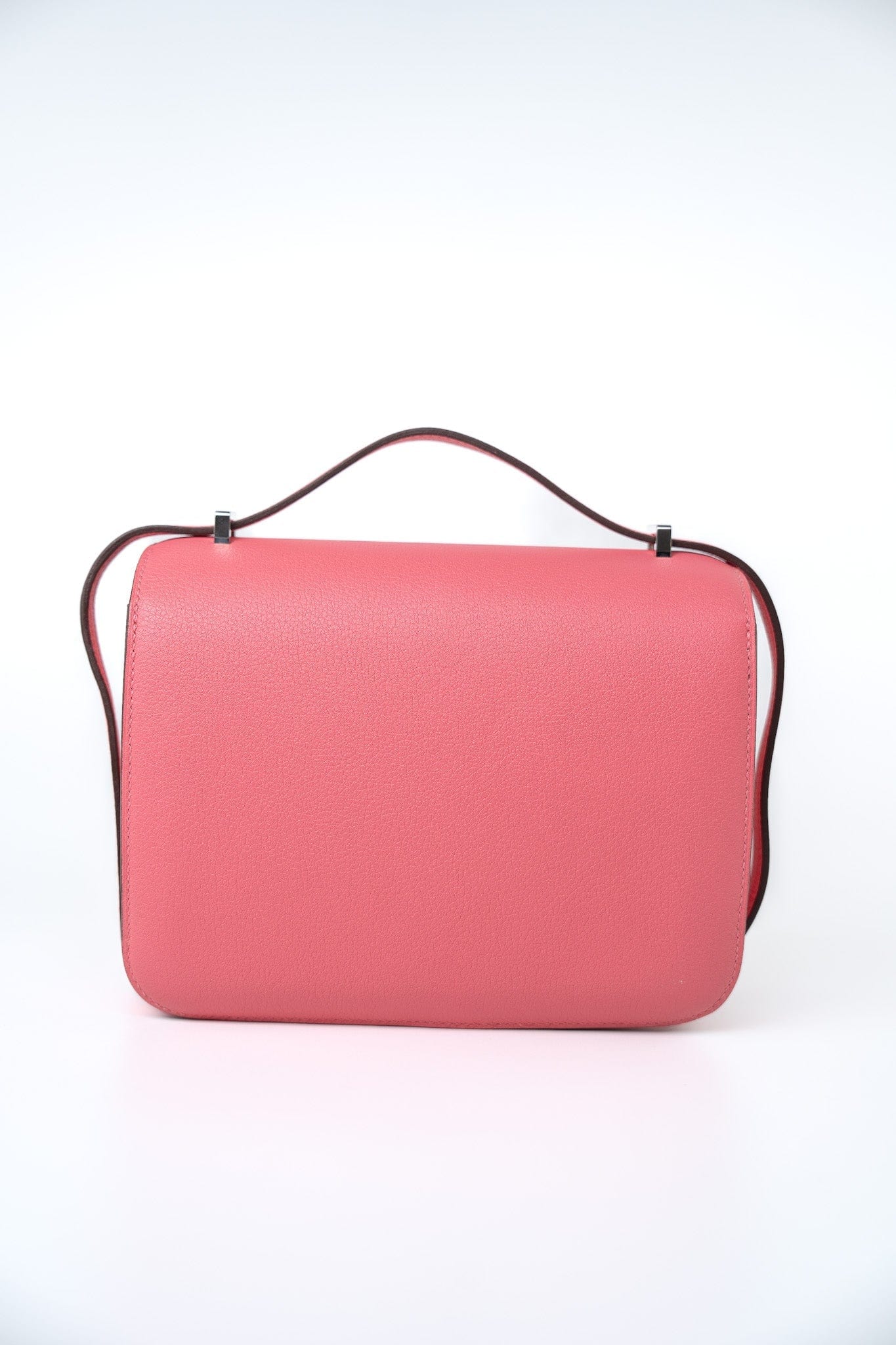 Hermes Constance 18 Rose Azalee Evercolor PHW C Stamp – REDELUXE