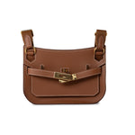 Hermes Handbag Hermes Jypsiere Mini Gold Evercolor / Wooly Strap Gold Plated B Stamp - Redeluxe