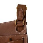 Hermes Handbag Hermes Jypsiere Mini Gold Evercolor / Wooly Strap Gold Plated B Stamp - Redeluxe